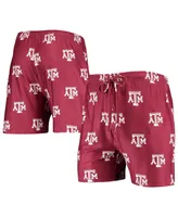 Men's Concepts Sport Maroon Texas A&M Aggies Flagship Allover Print Jam Shorts