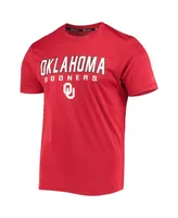 Men's Champion Crimson Oklahoma Sooners Stack T-shirt