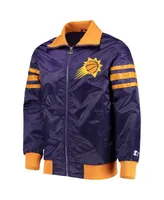 Men's Starter Purple Phoenix Suns The Captain Ii Full-Zip Varsity Jacket