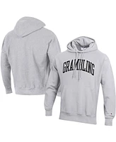Men's Champion Gray Grambling Tigers Tall Arch Pullover Hoodie
