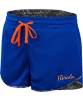 Women's Colosseum Royal, Charcoal Florida Gators Fun Stuff Reversible Shorts