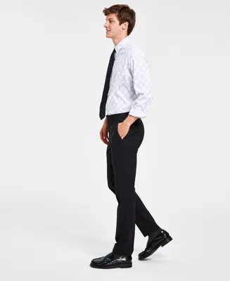 Bar Iii Men's Skinny Fit Wrinkle-Resistant Wool-Blend Suit Separate Pant, Created for Macy's