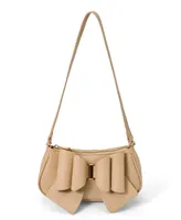 Women's Spring Bow Baguette Shoulder Bag