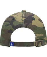 Men's '47 Camo Los Angeles Dodgers Team Clean Up Adjustable Hat