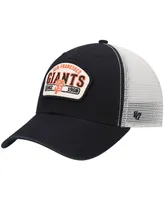 Men's '47 Black San Francisco Giants Penwald Clean Up Trucker Snapback Hat