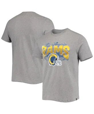 Men's '47 Brand Heathered Gray Los Angeles Rams Super Rival Team T-shirt