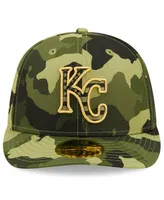 Men's New Era Camo Kansas City Royals 2022 Armed Forces Day On-Field Low Profile 59FIFTY Fitted Hat