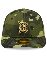 Men's New Era Camo Detroit Tigers 2022 Armed Forces Day On-Field Low Profile 59FIFTY Fitted Hat