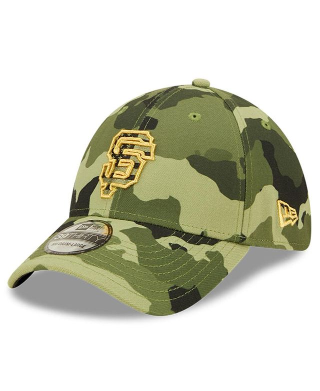 Men's New Era Camo San Francisco Giants 2022 Armed Forces Day 39THIRTY Flex Hat