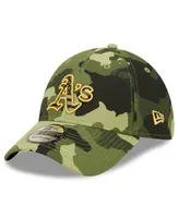 Men's New Era Camo Oakland Athletics 2022 Armed Forces Day 39THIRTY Flex Hat