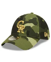 Men's New Era Camo Colorado Rockies 2022 Armed Forces Day 39THIRTY Flex Hat