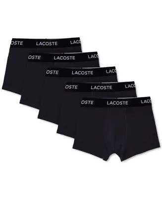 Lacoste Men's 5 Pack Cotton Trunk Underwear