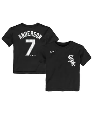 Toddler Girls and Boys Nike Tim Anderson Black Chicago White Sox Player Name & Number T-shirt
