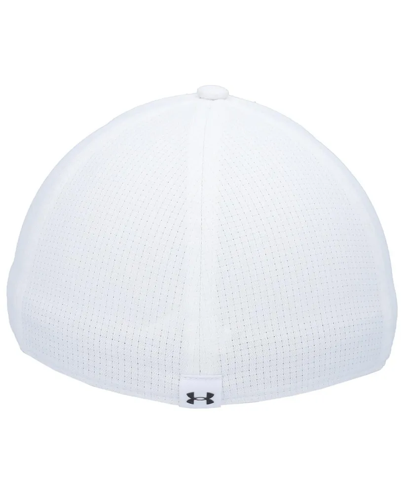 Men's Under Armour White Logo Performance Flex Hat