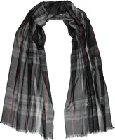 Fraas Women's Plaid Metallic Lightweight Evening Wrap