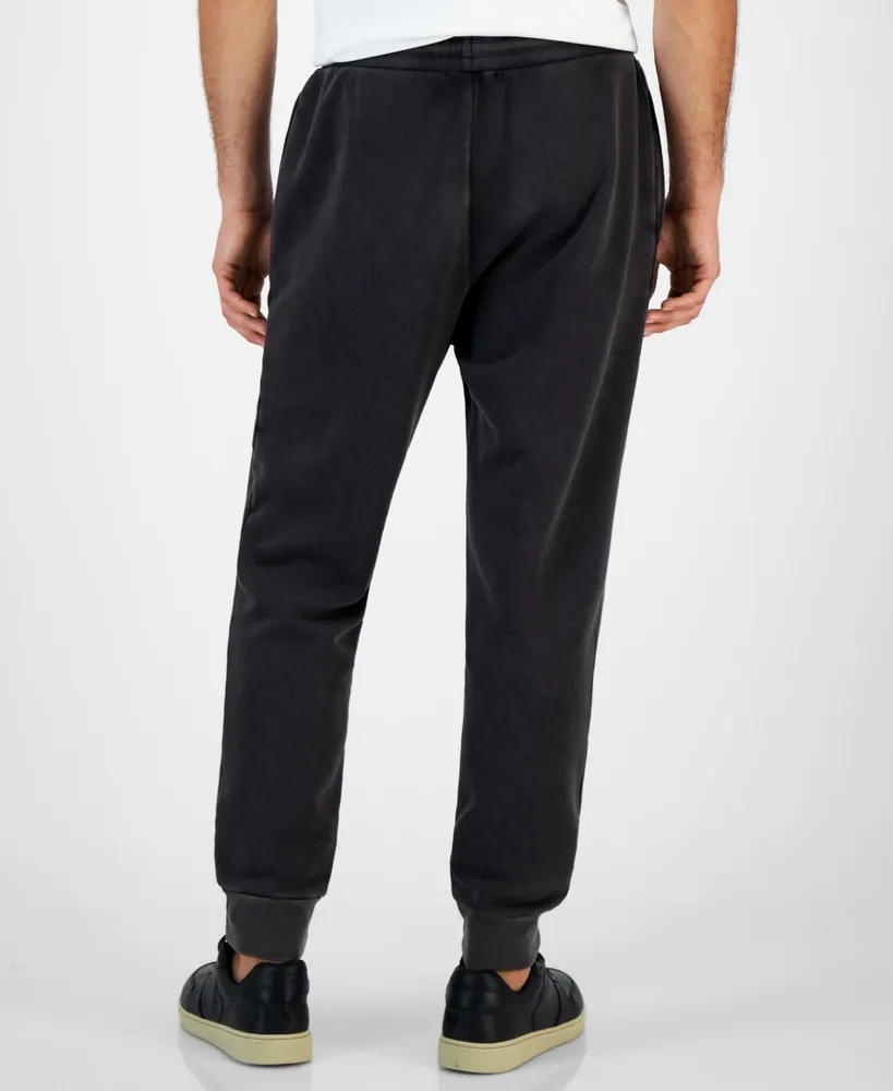 I.n.c. International Concepts Men's Regular-Fit Acid-Washed Moto Joggers, Created for Macy's