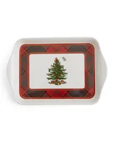 Christmas Tree Tartan 2 Piece Mug and Tray Set