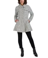 Laundry by Shelli Segal Women's Single-Breasted Skirted Tweed Coat