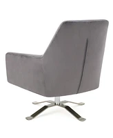 Ailis Velvet Swivel Club Chair