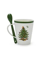 Christmas Tree Mug and Spoon Set, 2 Piece