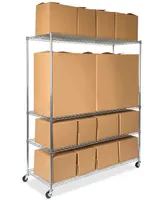 Seville Classics Mega Rack 4-Tier Nsf Steel Wire Shelving