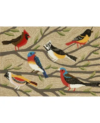 Liora Manne' Frontporch Birds 1'8" x 2'6" Outdoor Area Rug