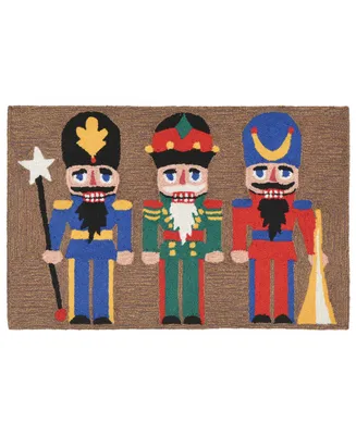 Liora Manne' Frontporch Nutcracker 1'8" x 2'6" Outdoor Area Rug