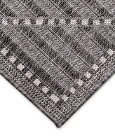Liora Manne' Malibu Checker Diamond 4'10" x 7'6" Outdoor Area Rug