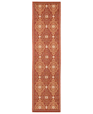 Liora Manne' Patio Suzani Diamonds 1'11" x 7'6" Runner Outdoor Area Rug