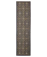 Liora Manne' Patio Suzani Diamonds 1'11" x 7'6" Runner Outdoor Area Rug