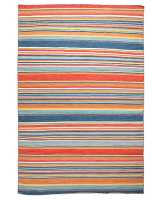 Liora Manne' Sonoma Malibu Stripe 8'3" x 11'6" Outdoor Area Rug
