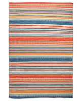 Liora Manne' Sonoma Malibu Stripe 8'3" x 11'6" Outdoor Area Rug