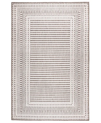 Liora Manne' Malibu Etched Border 3'3" x 4'11" Outdoor Area Rug