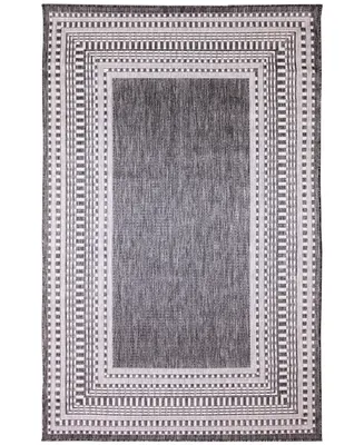 Liora Manne' Malibu Etched Border 3'3" x 4'11" Outdoor Area Rug