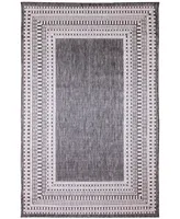 Liora Manne' Malibu Etched Border 3'3" x 4'11" Outdoor Area Rug