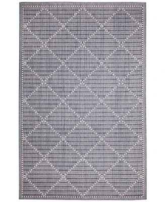 Liora Manne' Malibu Checker Diamond 6'6" x 9'3" Outdoor Area Rug