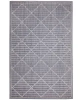 Liora Manne' Malibu Checker Diamond 7'10" x 9'10" Outdoor Area Rug