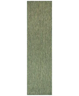 Liora Manne' Carmel Texture Stripe 1'11" x 4'11" Runner Outdoor Area Rug