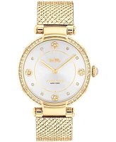 Coach Women's Cary Gold-tone Mesh Bracelet Watch 34mm - Gold