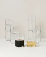 Tuscany Classics Stackable Tall and Short Glasses Set, 12 Piece