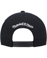 Men's Mitchell & Ness Black Philadelphia 76Ers Hardwood Classics Team Ground 2.0 Snapback Hat