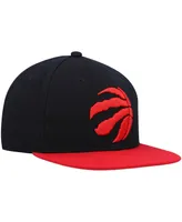 Men's Mitchell & Ness Black, Red Toronto Raptors Team Two-Tone 2.0 Snapback Hat