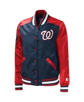 Women's Starter Navy Washington Nationals The Legend Full-Snap Jacket