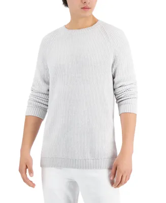 I.n.c. International Concepts Men's Plaited Crewneck Sweater, Created for Macy's