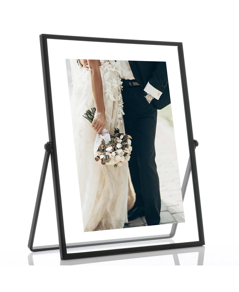 Metal Easel Float Picture Frame