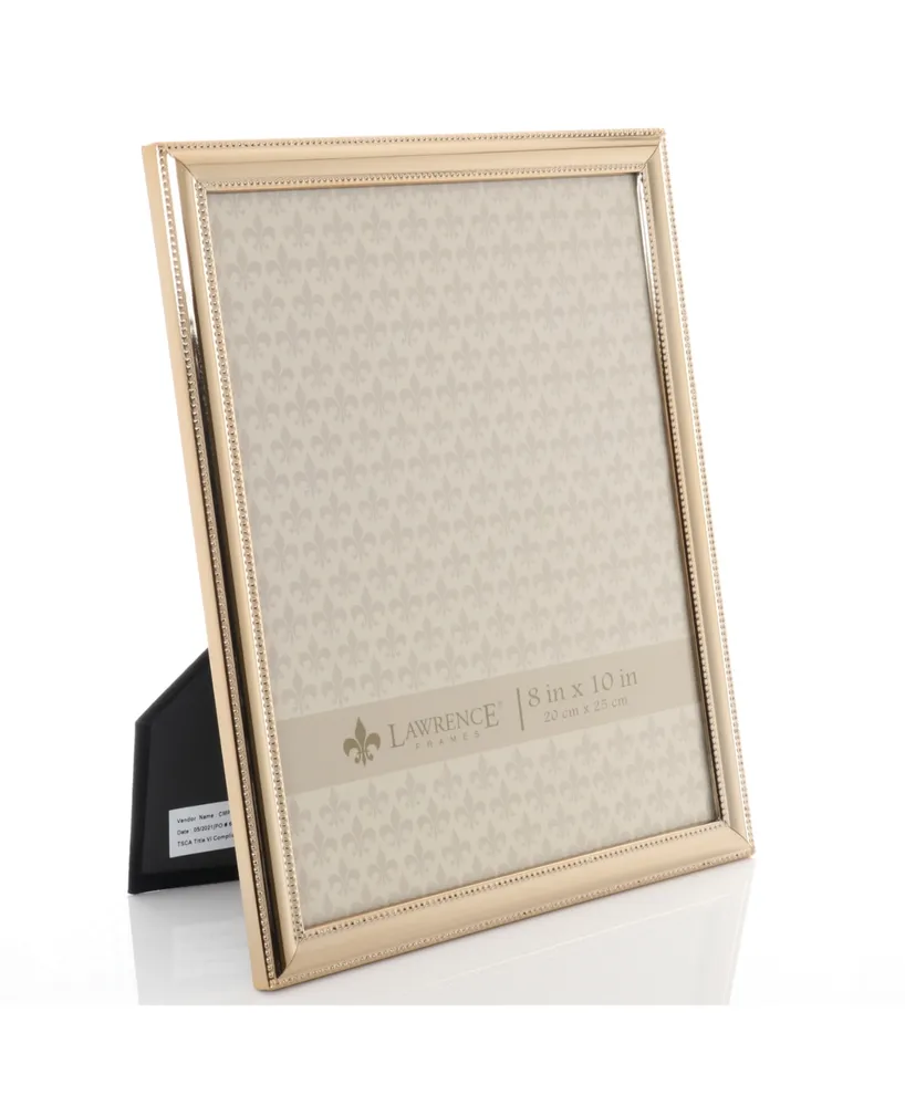 Classic Double Beaded Picture Frame 8" x 10" - Gold