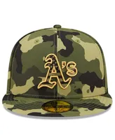 Men's New Era Camo Oakland Athletics 2022 Armed Forces Day On-Field 59Fifty Fitted Hat