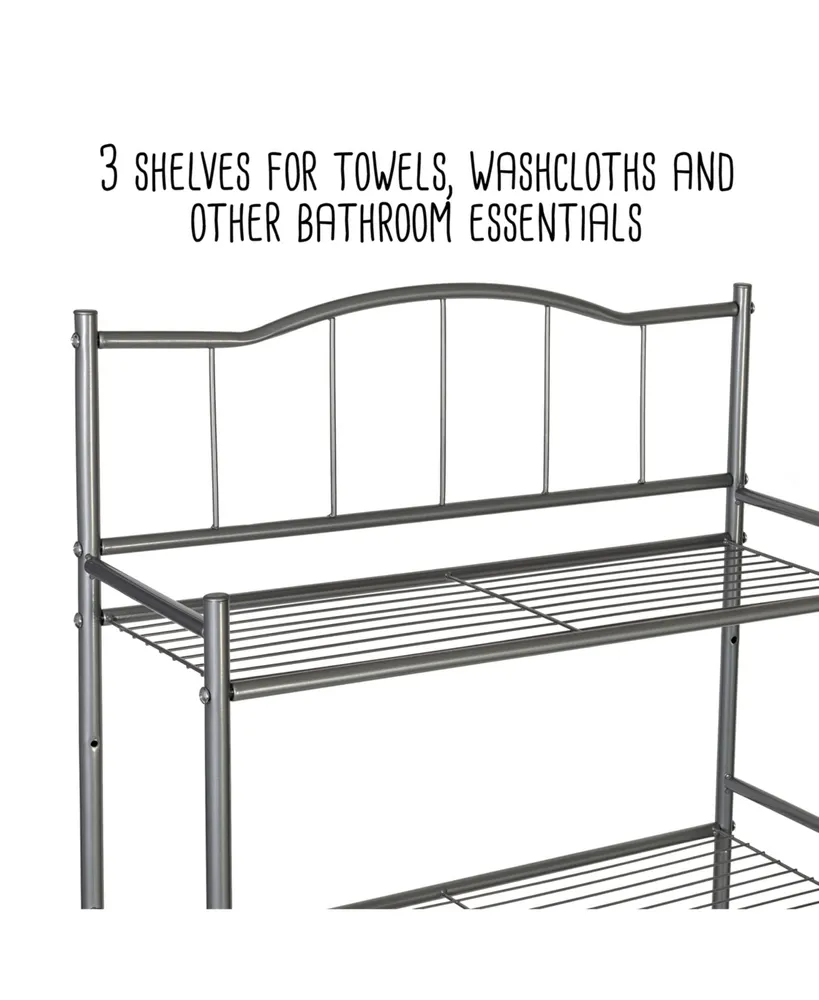 Over The Toilet Space Saver 3 Tier Shelf