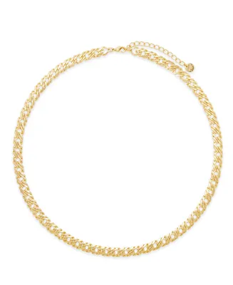 brook & york Reya Curb Chain Necklace - Gold