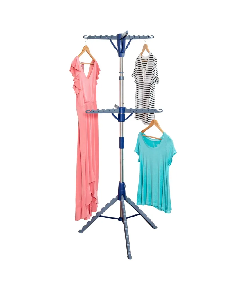 Collapsible 2 Tier Tripod Clothes Drying Rack